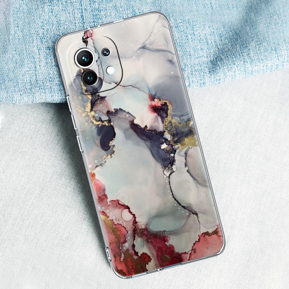 Marble For Poco X5 X3 NFC F5 F4 F3 M3 Clear Phone Case For Xiaomi 12T 12 13 Lite 11 Ultra Mi 10T 5G 11X Pro 11T Silicone Cover