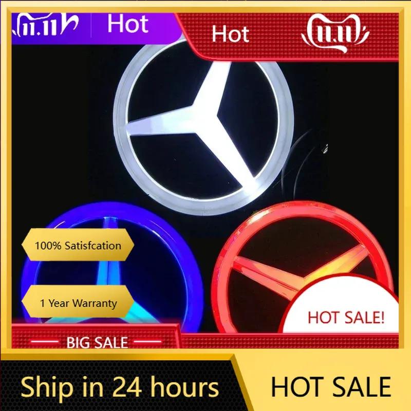 C200 E200 For Mercedes Benz 9.5cm Car Rear Trunk Emblem ABS LED Badge Light Accessories for Mercedes Benz S350 S300L S A B C E C