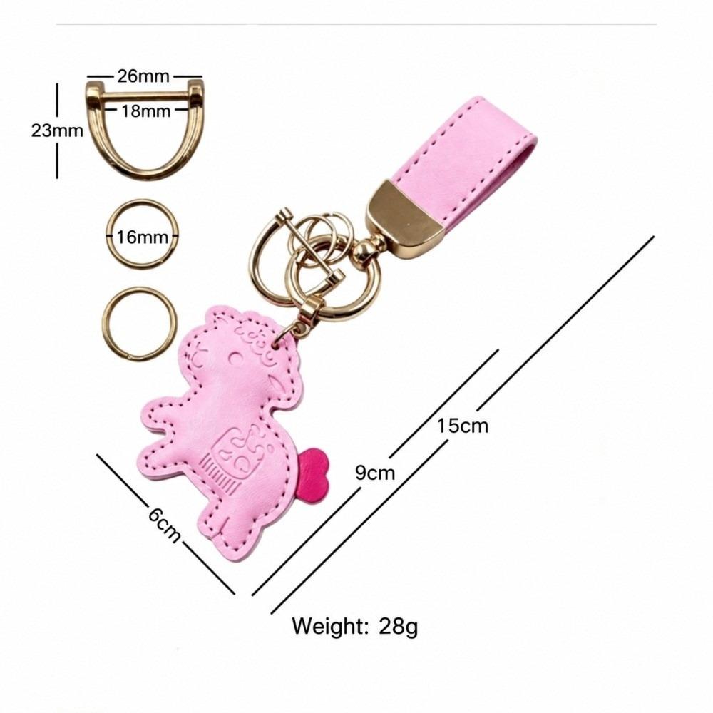 PU Leather Goat Keychain Handmade Animal Keychain Sheep keychain Zodiac Year of the Sheep Gift