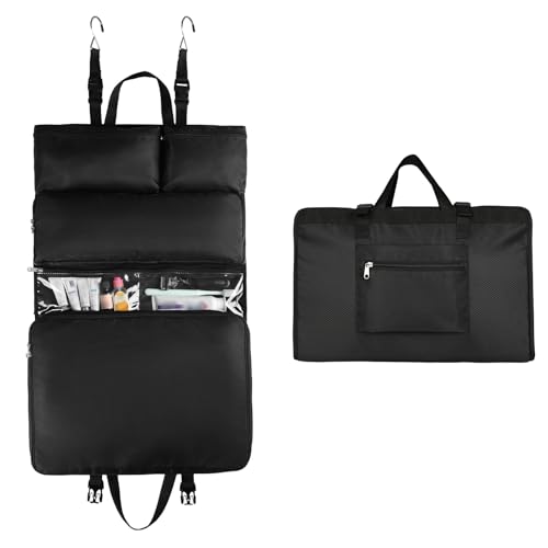 TABITORA Travel Pouch, Hanging Travel Pouch, Clothing Storage Rack, Compression Bag, 5-in-1, Large Capacity, Waterproof, Small Travel Compression Bag,