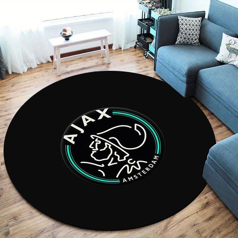 AFC Ajax Round Area Rug,Carpet Rug for Living Room Bedroom Sofa Playroom Decor,Non-slip Floor Mat