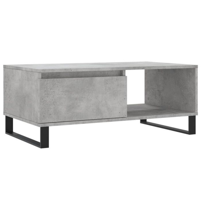 VidaXL Coffee Table Concrete Grey 90x50x36.5 Cm Engineered Wood 830576