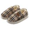 Shi Home Cotton Shoes Bag and Winter Indoor Household Warm Shoes Couple Platform Comfortable Fleece Shoes