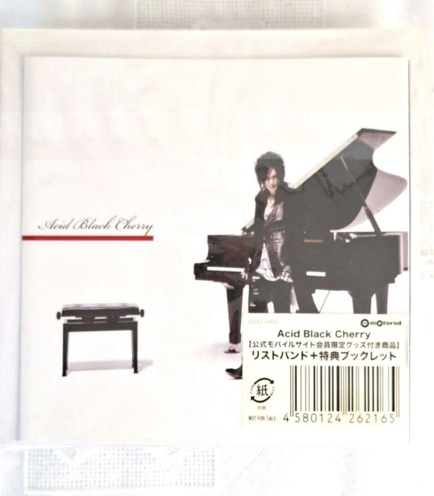 [USED] Acid Black Cherry wristband with bonus booklet ABC