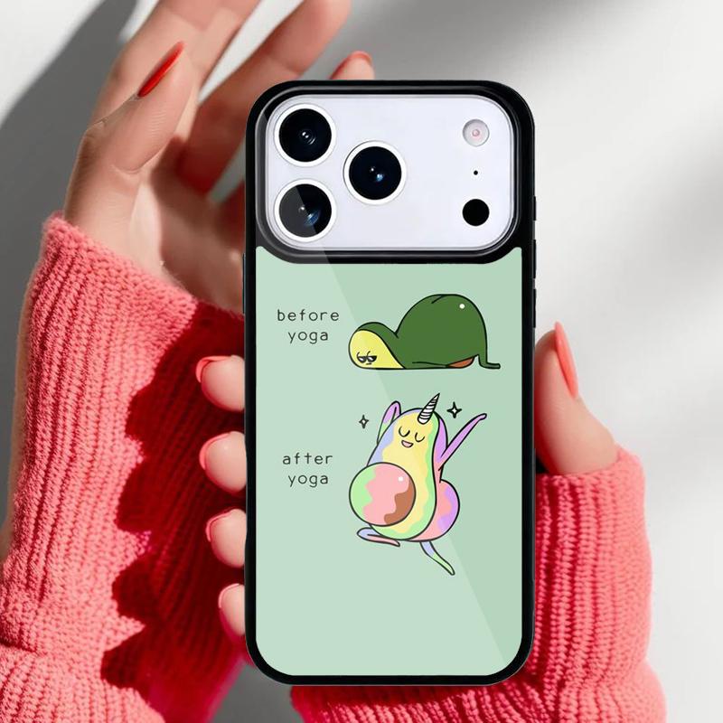 

Cute Avocado Cartoon Phone Case for iPhone 17 16 15 14 13 Pro Max Back Cover for 12 11 Pro Coque iPhone 16