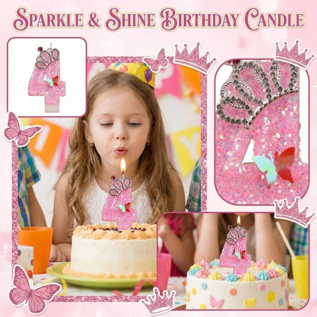 Fashion Cartoon Creative Birthday Candles Party Digital Candles