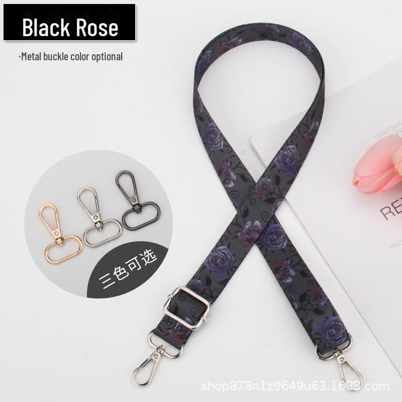 

Регулируемый ремень через плечо с принтом радужных звезд для женских сумок Bright Silver Buckle