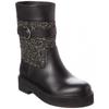 Ferragamo Ean Leder   Glitzerstiefel Schwarz