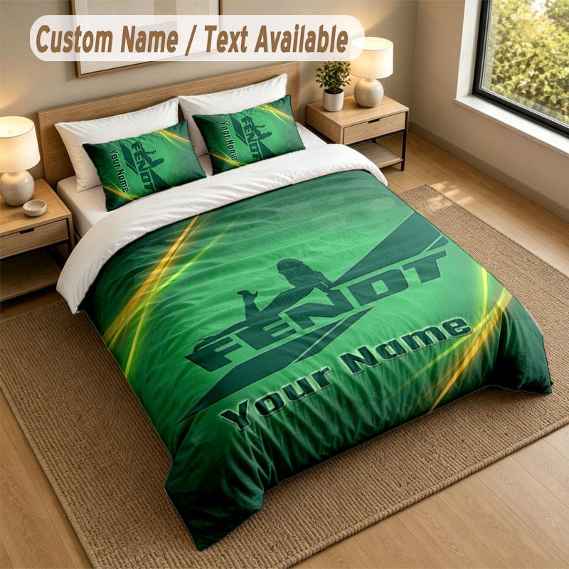 Set Biancheria da Letto 1 Copripiumino 2 Federe Stampa Fendt Morbido Tessuto per Letto Decorazione Camera da Letto