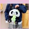 Cartoon Cute Panda Plush Backpack For Kids With Storage And Adjustable Straps