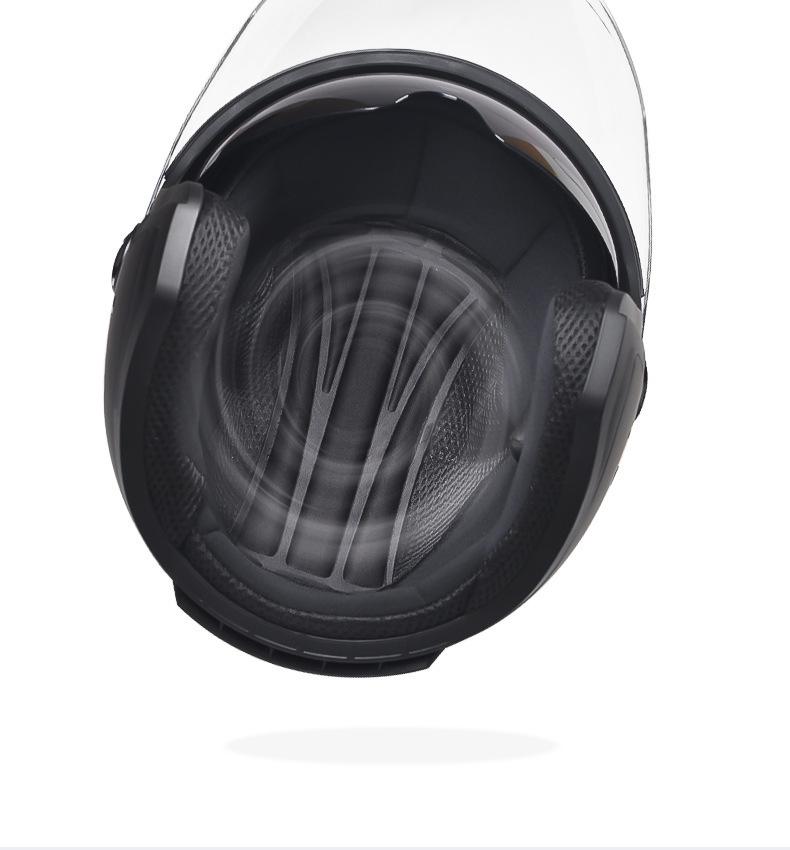 AD Unisex Electric Motorcycle Helmet - Winter Warmth, All-Season Safety, 3C Certified Half Helmet for Scooters