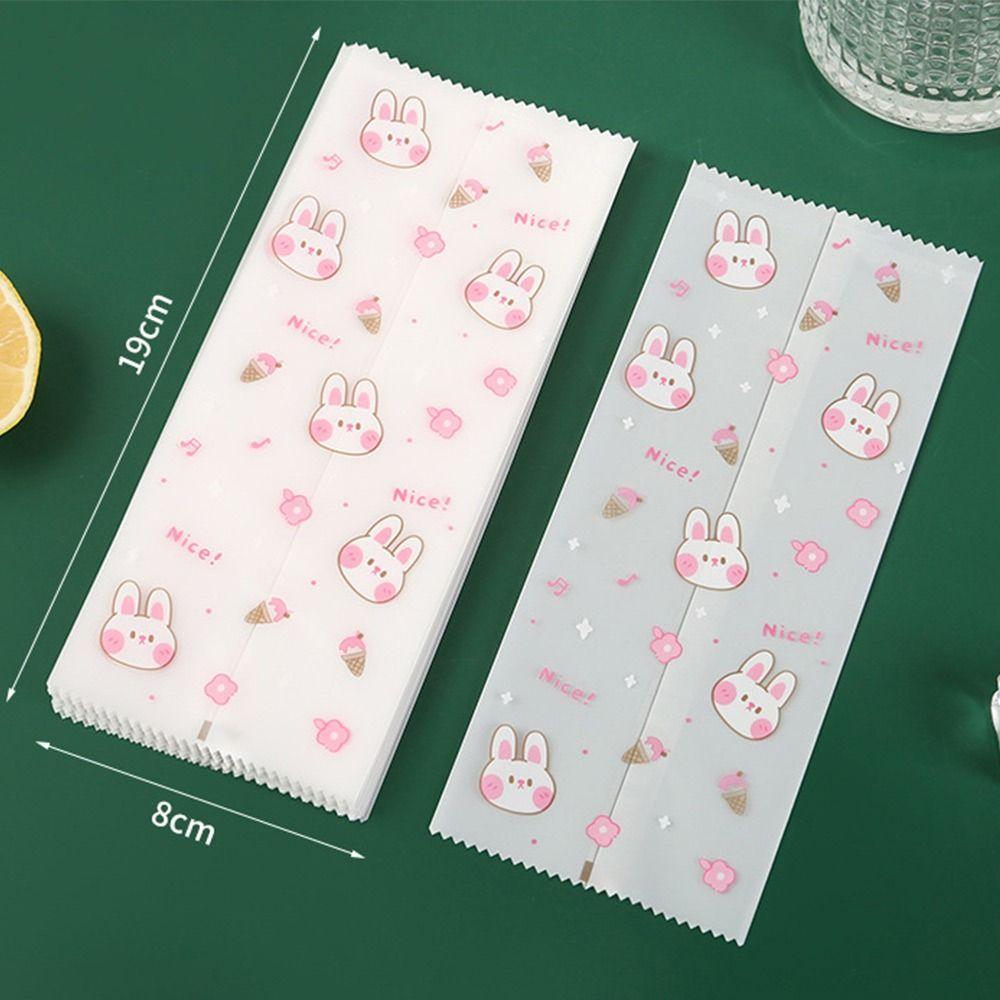 100 stk Ispinne-pose Gjennomsiktig Oppbevaringspose Søt Emballasjepose Ispinne