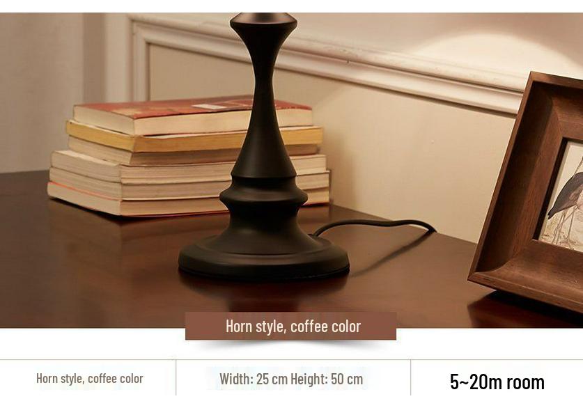 Vintage American LED Table Lamp – Retro Bedside, Office, Hotel Project, or Bedroom Use – Eye Protection & Dimmable Night Light.