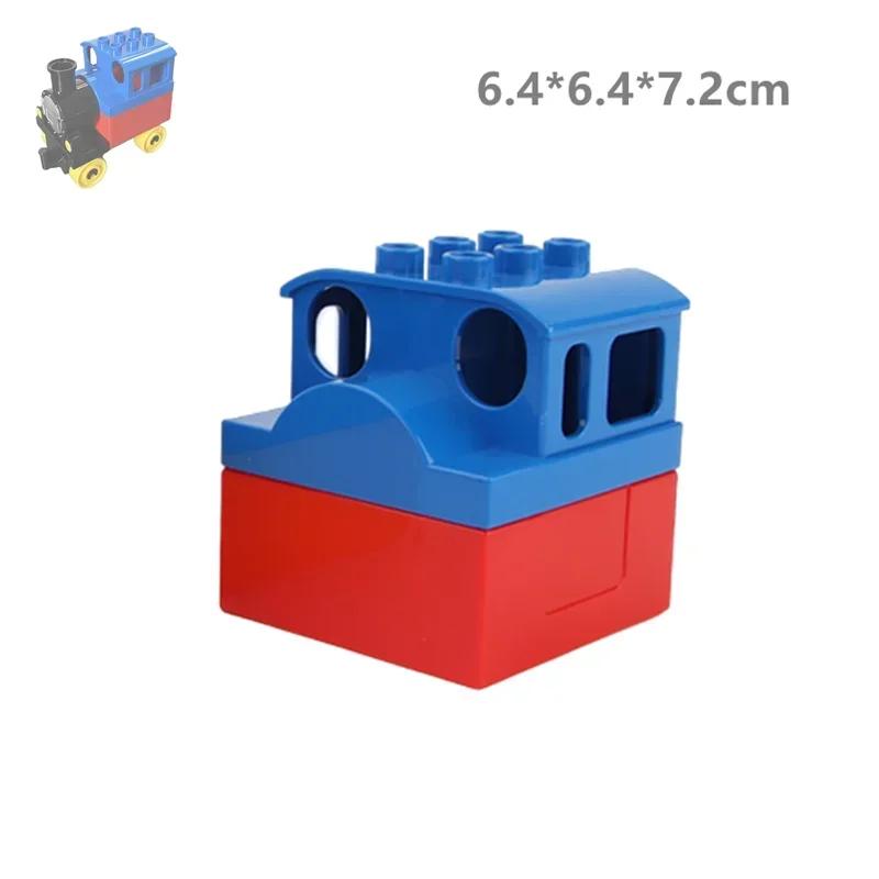 Big Building Blocks Compatible Large Bricks Road Plate Car Parking Pole Fuel Station City Traffic Kids Educational Creative Toys