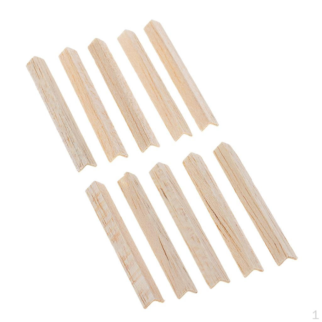 10 Wooden Sticks Balsa
