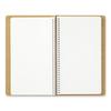Notebook Spiral Ring A5 Slim Blank MD White Polar Bear 15245006 Traveler's 2-Pack
