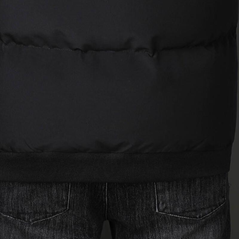 Pierre Cardin Men's Stand Collar Thick Cotton Padded Jacket