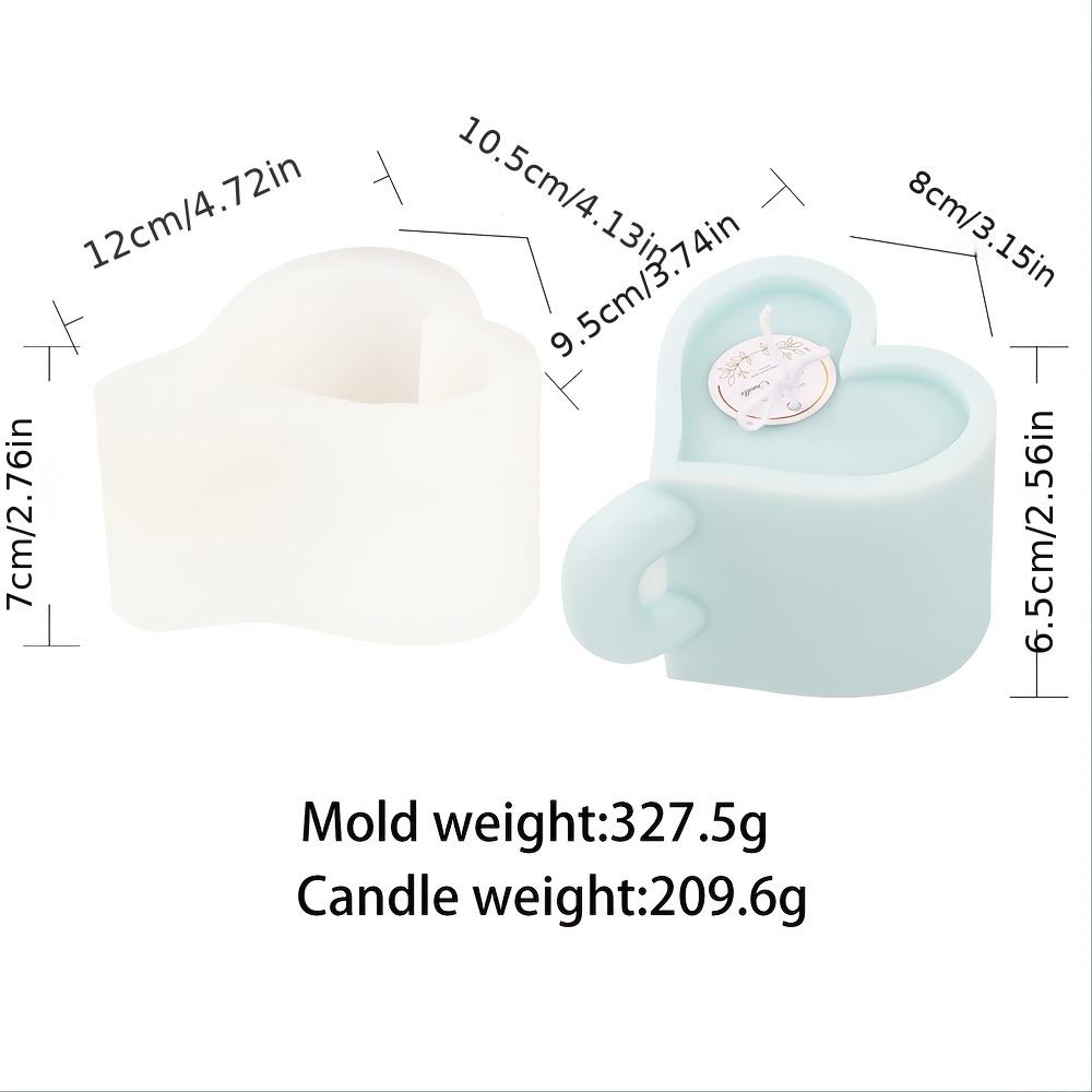 

Творческая силиконовая форма для свечей в форме сердца в форме чашки для кофе, мыла, смолы, кристаллов, инструмент для изготовления гипса, свадебные подарки своими руками B