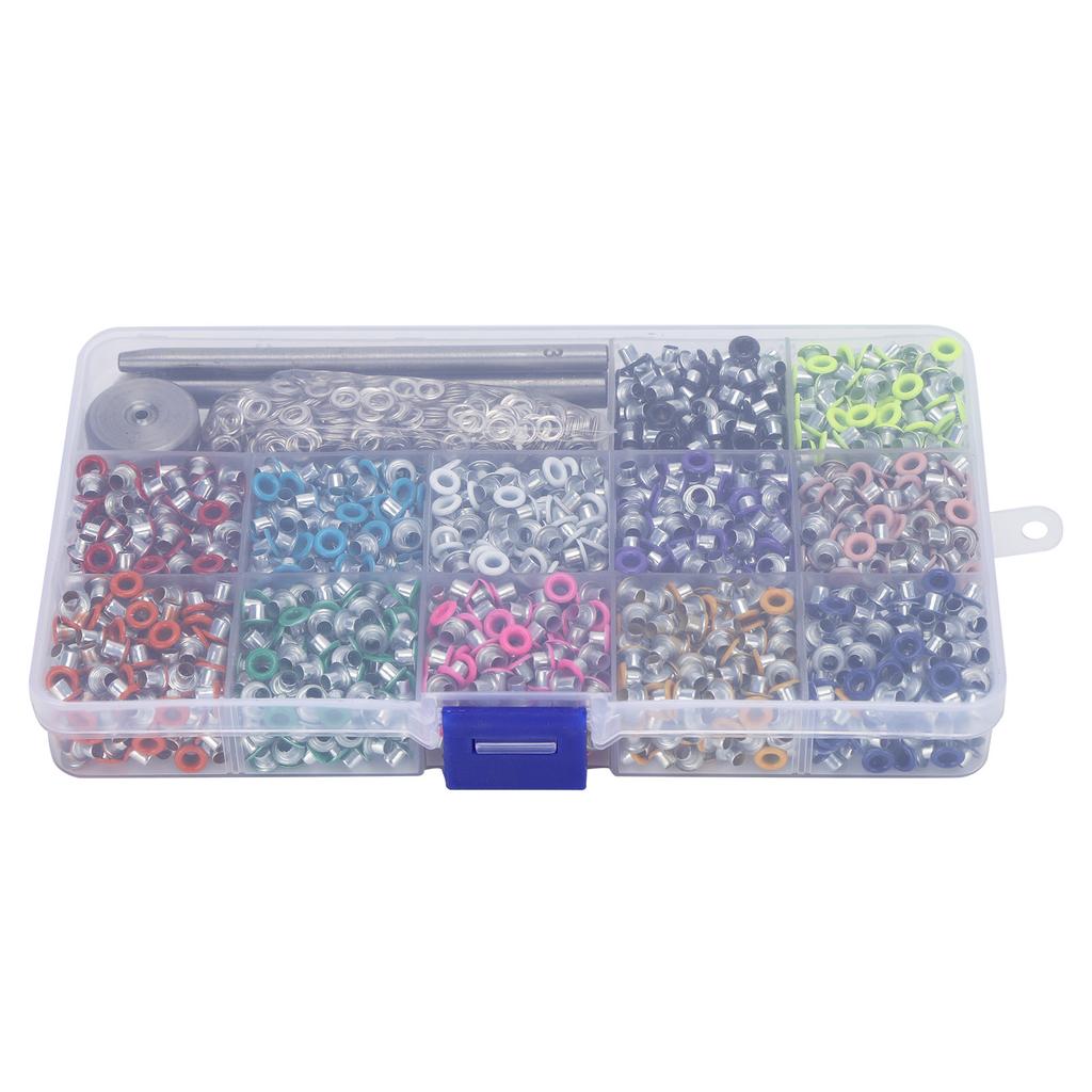 Eyelet Color Metal Hollow Rivet Garment Perforation Accessory with Punch Install Tool