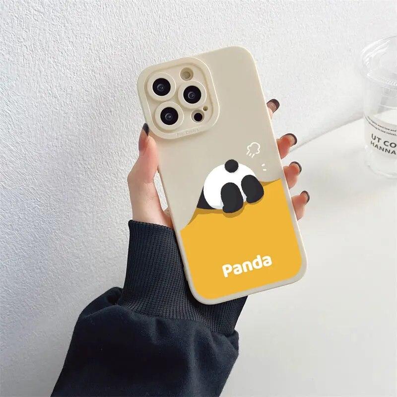 Animace Krásný telefon pro Iphone XR Max 11 Plus 6 13 Mini 7 14 X 8 12 XS Pro 6s Straight Silicon Soft TPU silikonový kryt