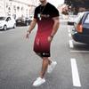 Summer 2026 new men's suit with letter prints, casual, fashionable, comfortable