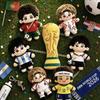 Nouă Stea Fotbal Cupa Mondială Păpușă Bumbac 20cm Jucărie de Pluș Tricou Fotbal Versiune Q Colecționabilă