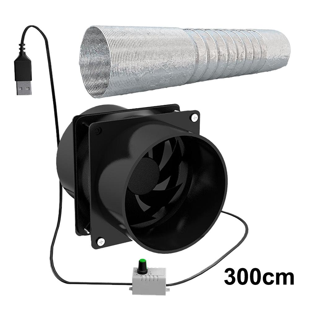 1 Satz Heimküche Drehzahlregelnder Kanal Abluftventilator Schuppen Geräuschlos 10,5*8*6,5 cm Heimwerkerzubehör