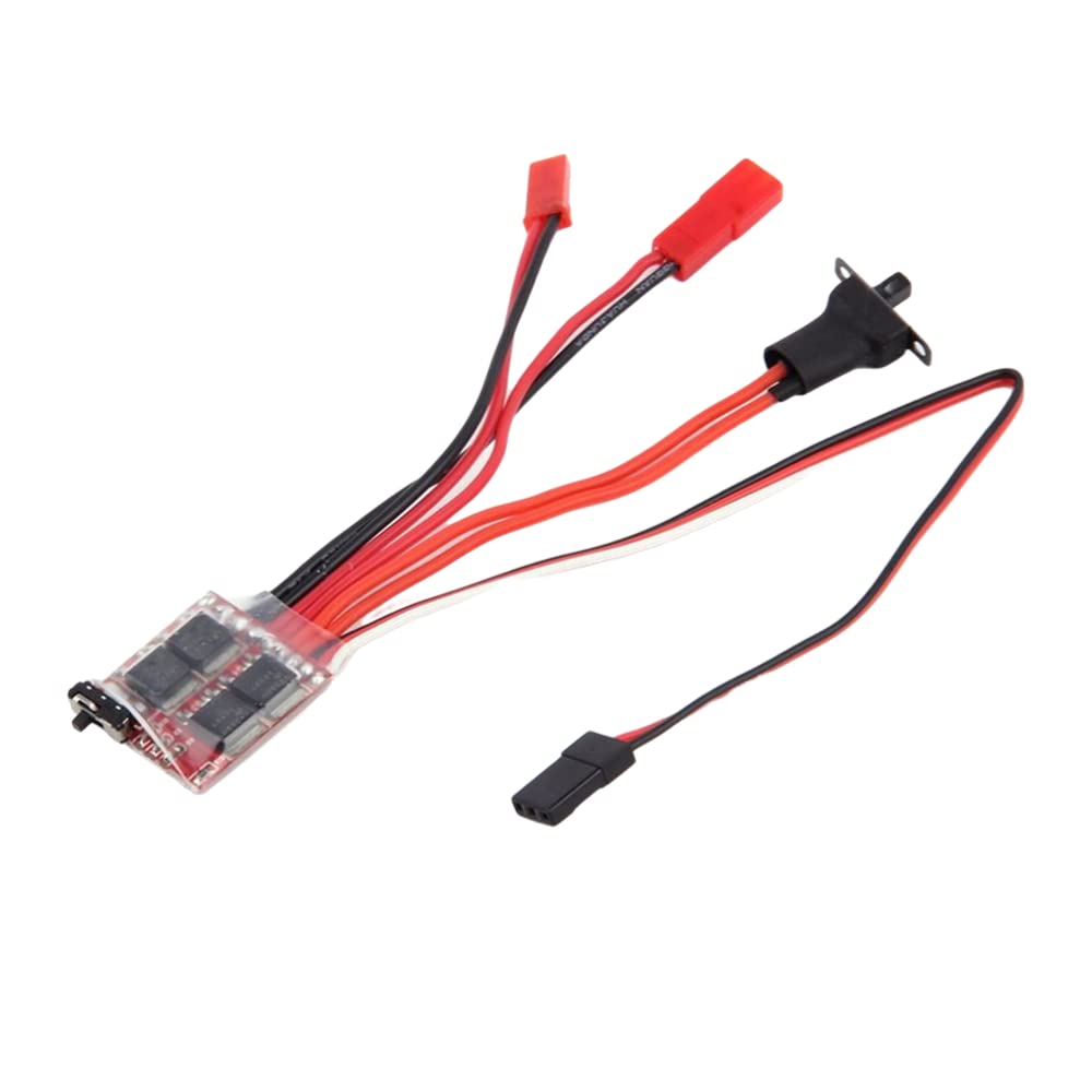 Itisyou 30A Brushed ESC for RC Boats and RC Model Cars, Bi-Directional Brushed ESC, Pack of 2