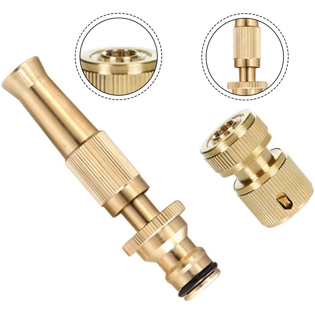 YAFEX Brass Hose Connector Kit Adjustable Hose Nozzle 1/2Inch Hose End Quick Connector 2026 Hot Sale Brand. New And High Quality