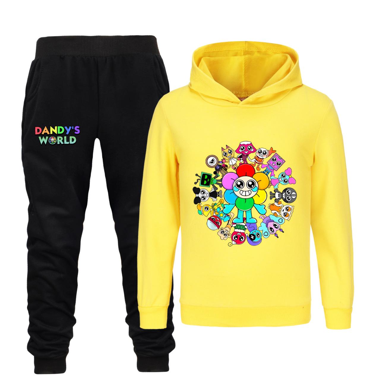 

Dandys World Дитячий набір одягу Мультяшний дитячий одяг Худі+Штани Набір з 2 предметів Малюк Хлопчики Дівчатка Спортивний костюм Діти 160