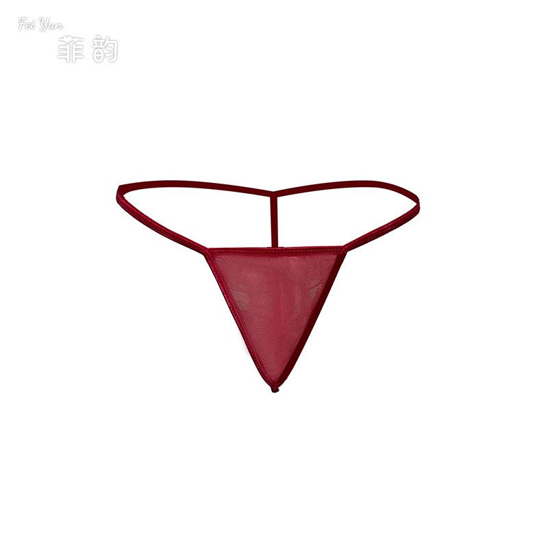 Reggiseno a fascia in pizzo sexy da donna, mutandine in rete con pizzo cucito, ciondolo a farfalla, quattro pezzi, completo sexy diviso