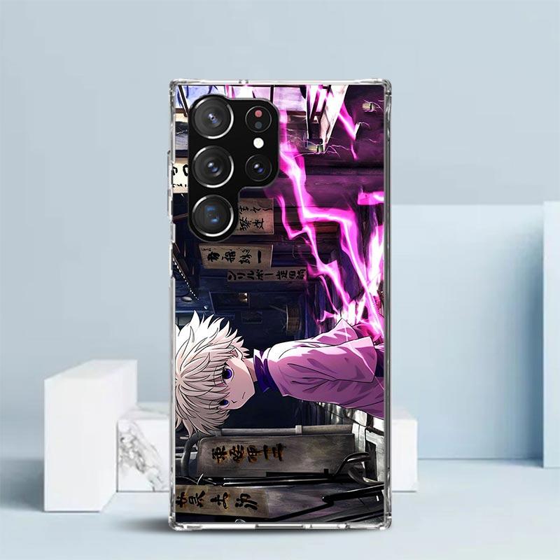 Huner X-Hunters Killua Phone Case For Samsung Galaxy S24 S25 Edge S26 Ultra S22 S23 Plus S21 + S20 FE Soft TPU Back Cover Galaxy