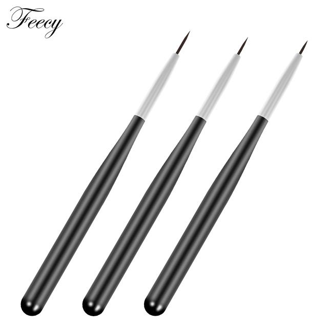 

3 шт., УФ-гель-кисть, лайнер, ручка для рисования, ручка для рисования, резьба по дереву, акриловые кончики для дизайна ногтей, кисти, карандаш, инструменты для дизайна ногтей