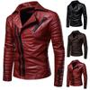 European and American men's leather jacket men's fashion locomotive leather jacket pu jacket leather jacket m-xl