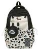 Leopard Print Backpack For Girls With Nylon And Pouch For School Use