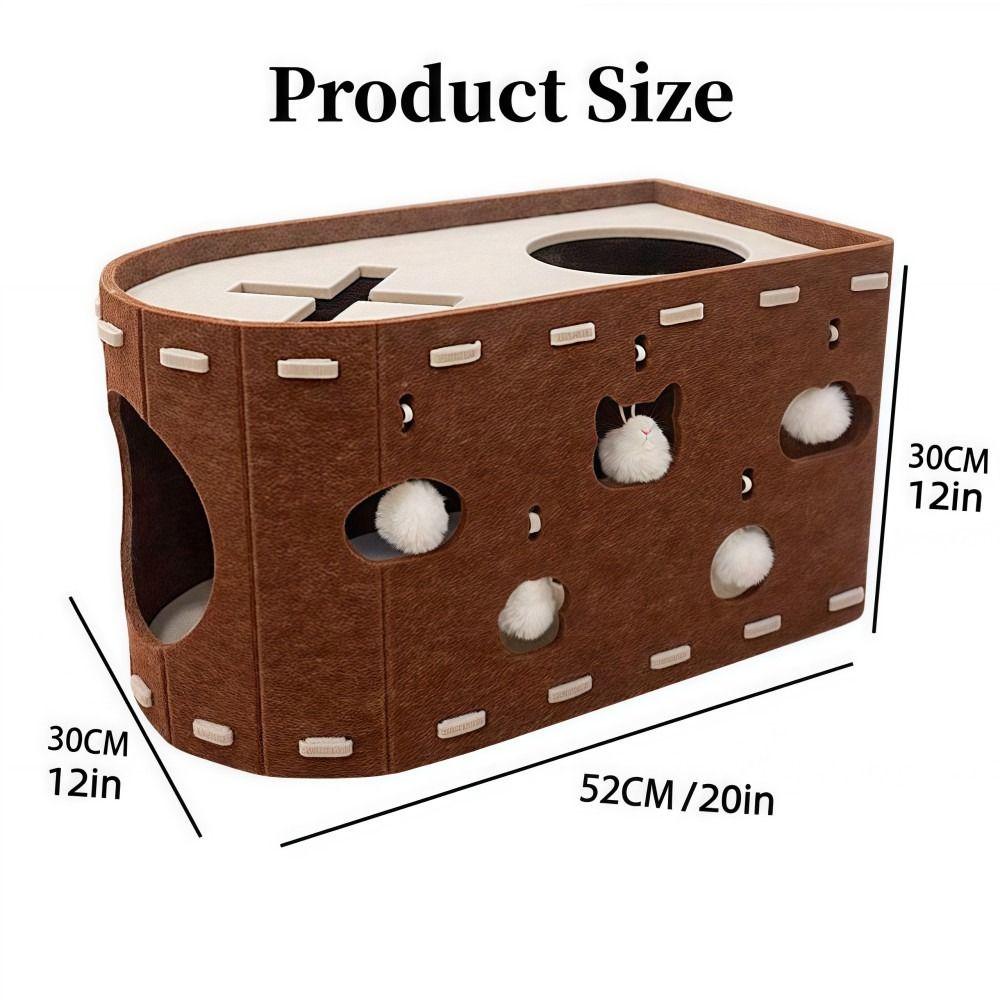 Felt Cat Bed All-in-one Cat Castle House Japanese Style Cat House  Four Seasons