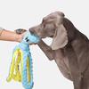 Plush Octopus Dog Toy Squeaky Crinkle Paper Chew Toy Interactive Soft Stuffed Puppy Teething Toy for Tug-of-War Small Medium Large Dogs