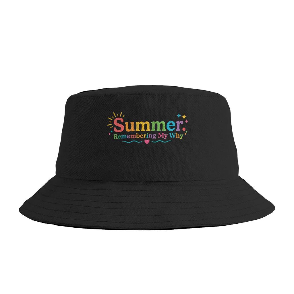Summer Remembering My Why Bucket Hat Hip Hop FisherUnisex Caps For Couple Trendy Hunting Visor Hats Breathable Design Cap