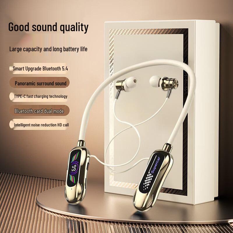 

FD-6 Wireless Bluetooth Neckband Earphones: Noise-Cancelling, Long Battery, Sports-Friendly, Comfortable for Extended Wear