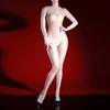 Sexy Oil Shiny Jumpsuits Women Body Stockings Glossy Onesie Open Crotch Pantyhose Erotic Lingerie Smooth Bodysuit Night Clubwear