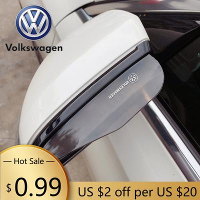 For VOLKSWAGEN VW New Car Rearview Mirror Rain Eyebrow Rain Shield Shade Protector Cover for VW Volkswagen Golf Polo Passat Tour