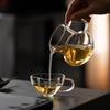 250ml Heat Resisting Clear Glass Tea Pitcher Tea Pot Fair Cup Chahai Chinese Kung Fu Tea Set Milk Hand brewed Coffeepot