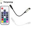 RF 17 Keys RGB Remote Controller DC 5V-24V Wireless Dimmer 4 Pin Connection For LED Light Strip DIY Part