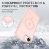 Case for iPhone 16th - BOOLING - Rigid Shockproof - Anti-Scratch - Pink - With Magnetic Ring