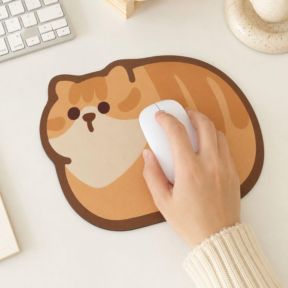 Thickened Wrist Rest Mousepad Cute Cat Computer Desk Mat Comfortable Cat Mouse Pad  Dormitory Use