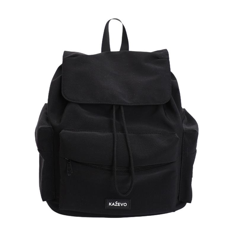 Solid Color Casual Backpack New Simple And Lightweight School Bag For Middle And High School Students Travel Backpack For Girls