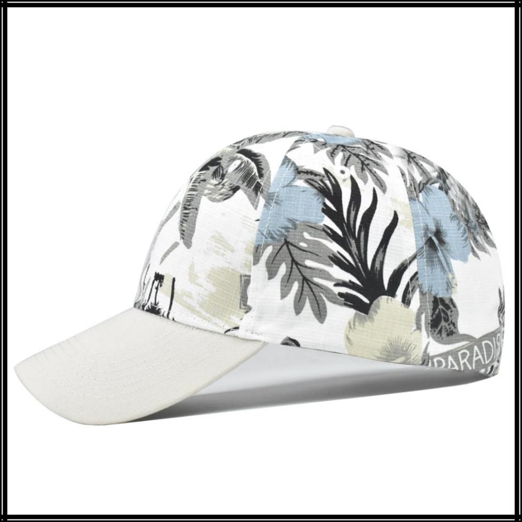 Baseball CZA460 [White Fang] Hut, Kappe, Kappe, Druck, Stilvoll, Trendig, Floral, Lässig, Herren, Damen, (Marine)