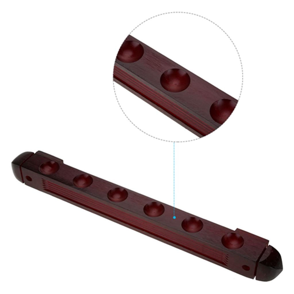 Wooden Billiard Pool Cue Rack Wall Mounted Rack Stick Holder