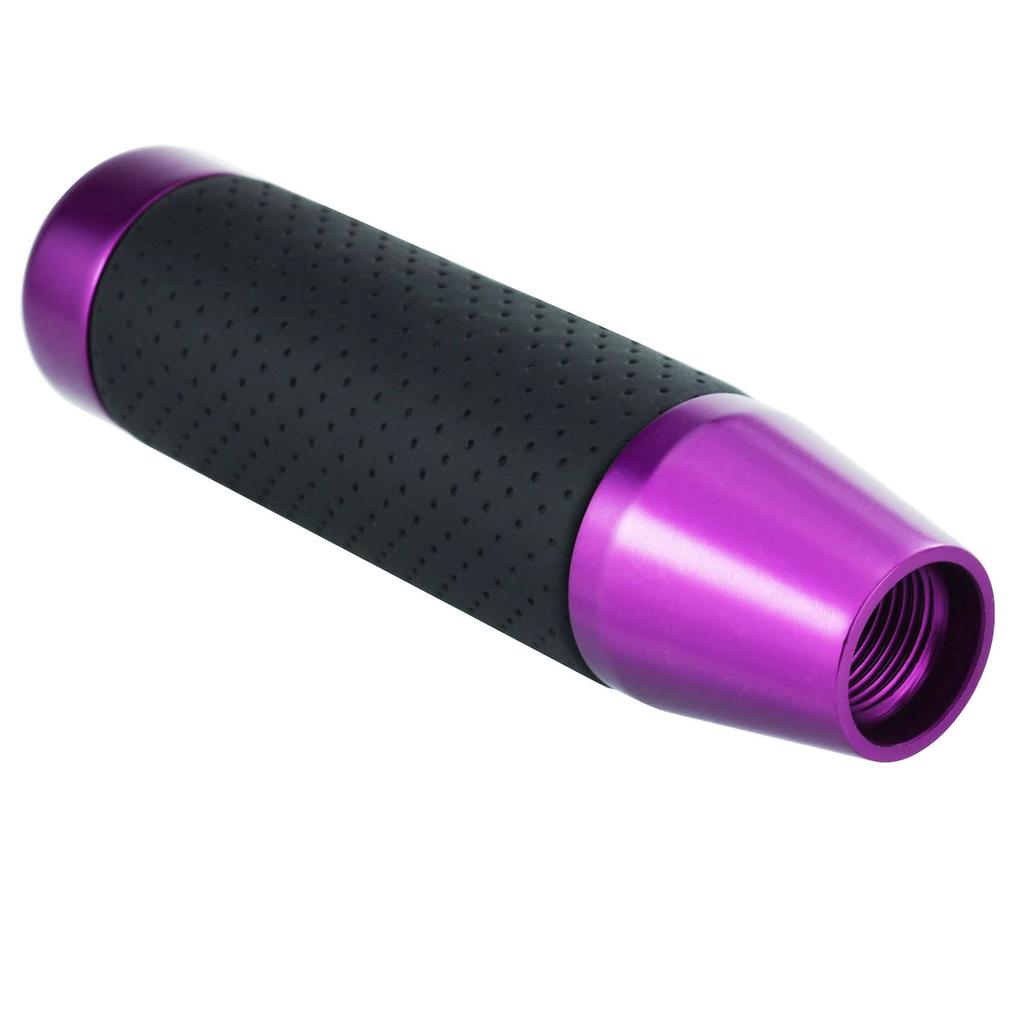 Abfer 130mm Alloy Shifter Knob Car Shift Knob Auto Manual Vehicle Universal Car Accessories Interior (Purple)