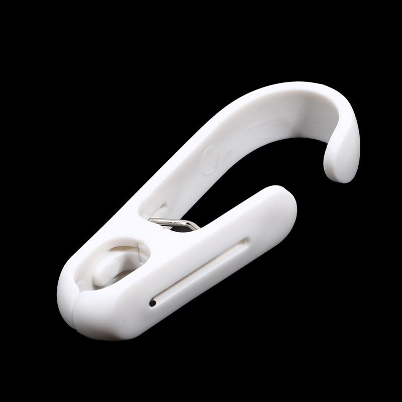 10PCS Laundry Hooks Clips Hanger - Multifunctional Clips With Hooks Closet Organizer Clamps Hanging Socks Boot Bras Towels For Bathroom Kitchen